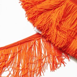 Бахрома Luxe "Оранжевый" 15 см